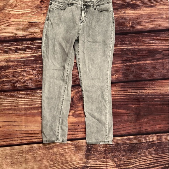 Women’s NYDJ Grey Knit Ankle Jegging Size 12 - Picture 1 of 5